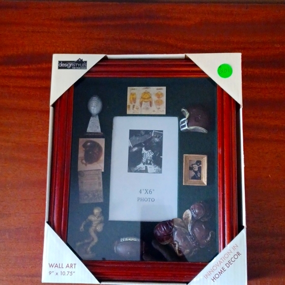Shadow Box Football Frame 9 x 10.75, 4 x 6 photo #201 - Picture 1 of 4